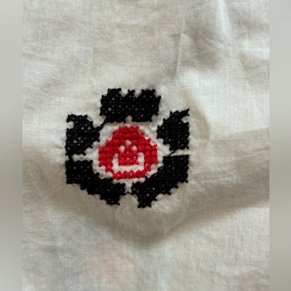 Madewell Embroidered Flutter-Sleeve Top - Picture 6 of 9